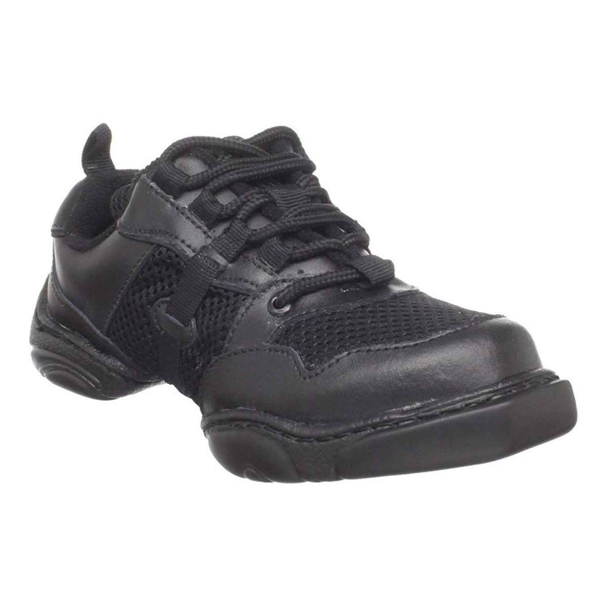 Gepard Junior Frosset SYDNEY Women's Black Leather Dance Sneakers - Kids Shoe Box