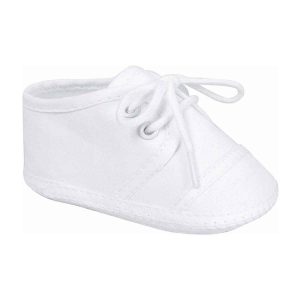 Taylor Infant White Lace-Up Oxfords