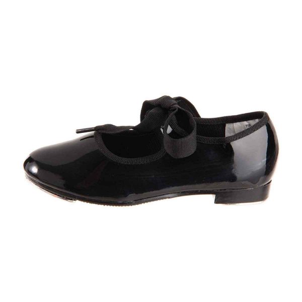Tierney Toddler Black Patent Tap Shoes-3