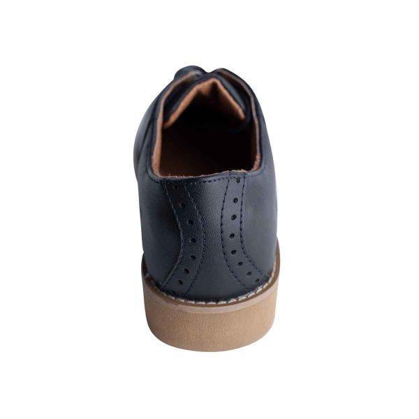 Upper Class Youth Navy Leather Oxfords-4