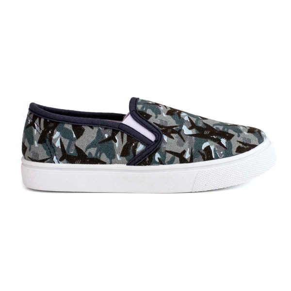 Will Youth Canvas Twin Gore Shark Sneakers-1