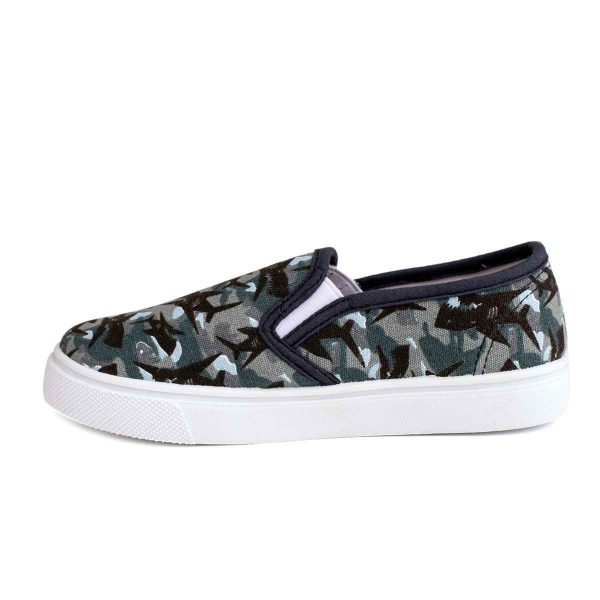 Will Youth Canvas Twin Gore Shark Sneakers-2
