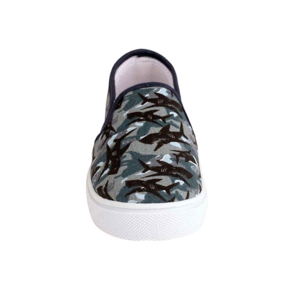 Will Youth Canvas Twin Gore Shark Sneakers-3
