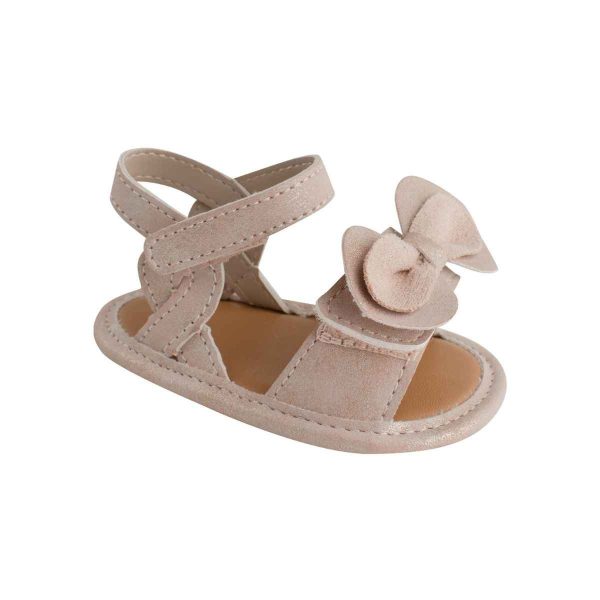 Infant Blush Bow Sandal-1