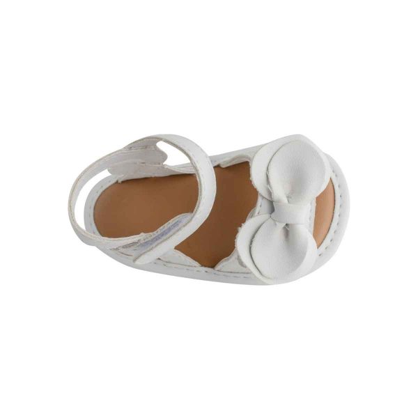 BROOKE Infant White Bow Sandal-4