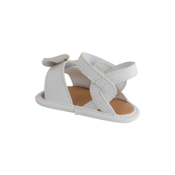 BROOKE Infant White Bow Sandal-5