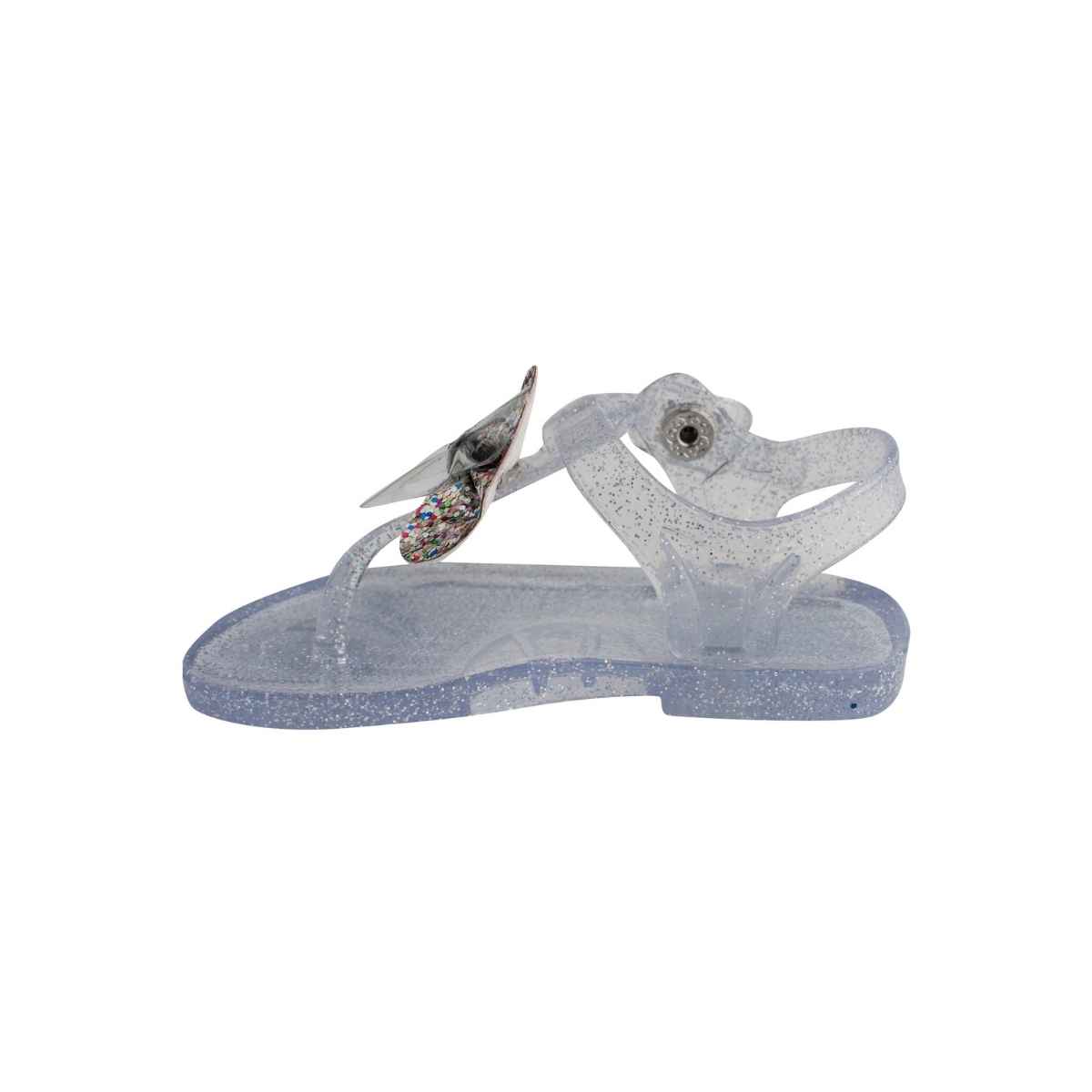 Clear jelly discount sandals with bow