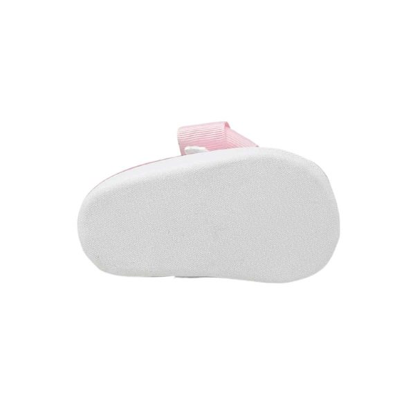 Grace Infant White Canvas Sneaker with Oversized Pink Bow-7