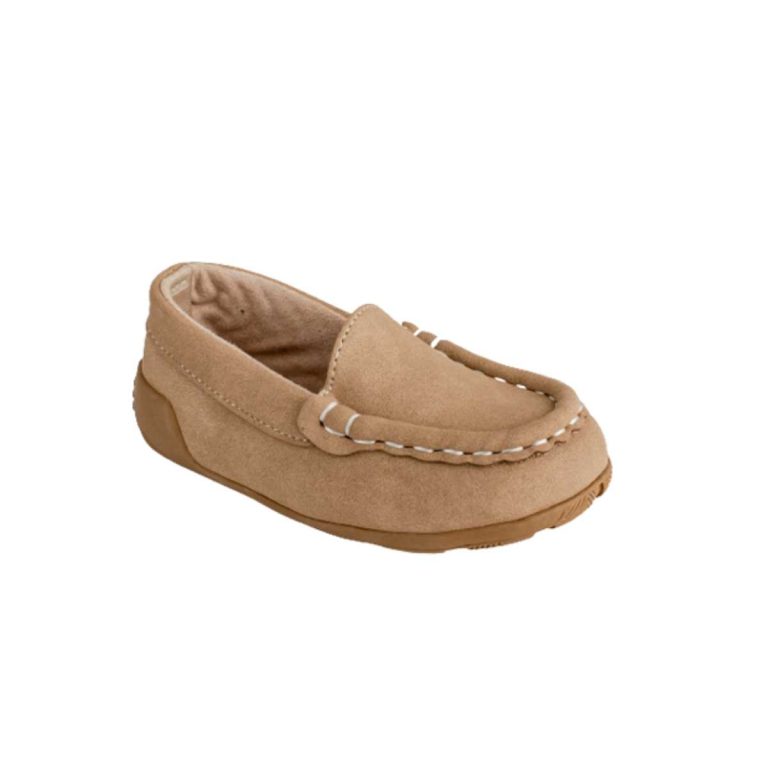 Ian Toddler Taupe Suede PU Driving Moccasin-1
