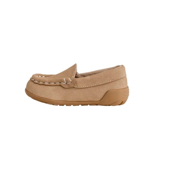Ian Toddler Taupe Suede PU Driving Moccasin-3