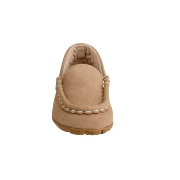 Ian Toddler Taupe Suede PU Driving Moccasin-4