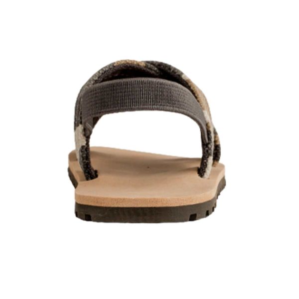 JAMES Toddler Brown Canvas with Criss-Cross Camo Straps 2