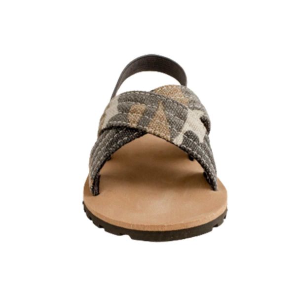 JAMES Toddler Brown Canvas with Criss-Cross Camo Straps 4