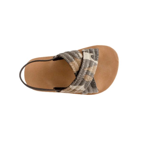 JAMES Toddler Brown Canvas with Criss-Cross Camo Straps 5