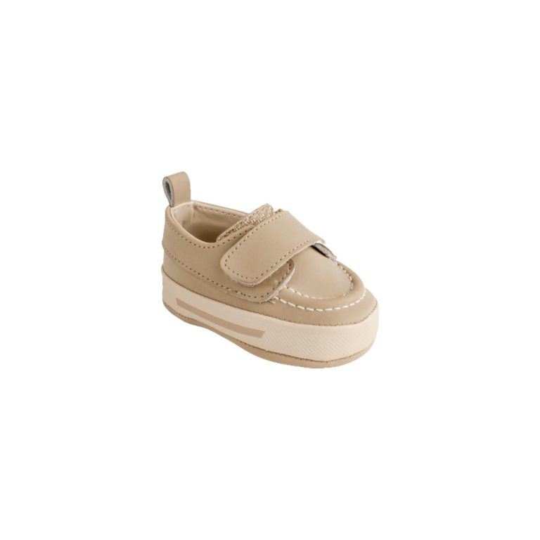 Andrew Infant Khaki PU Nubuck Deck Shoes with Straps 4905