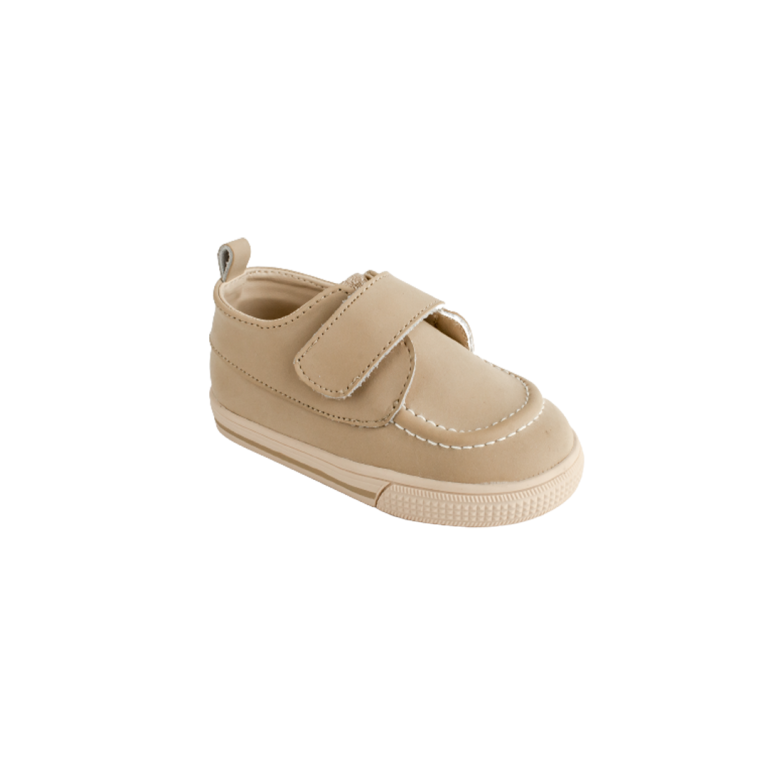 Andrew Toddler Khaki PU Nubuck Deck Shoes with Straps 6905