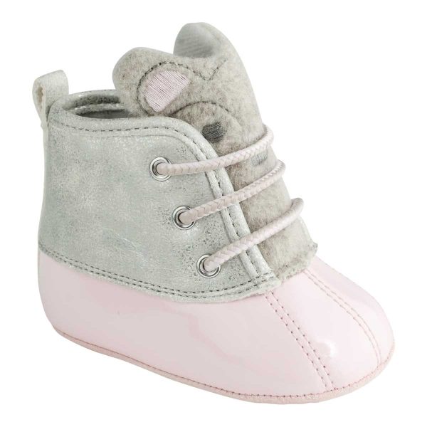 ALEX Infant Pink/Silver Bear Duck Boot