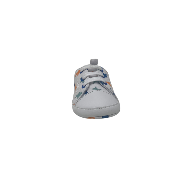 WADE <br> White Canvas Soft Sole with Multicolor Sharks - Image 6