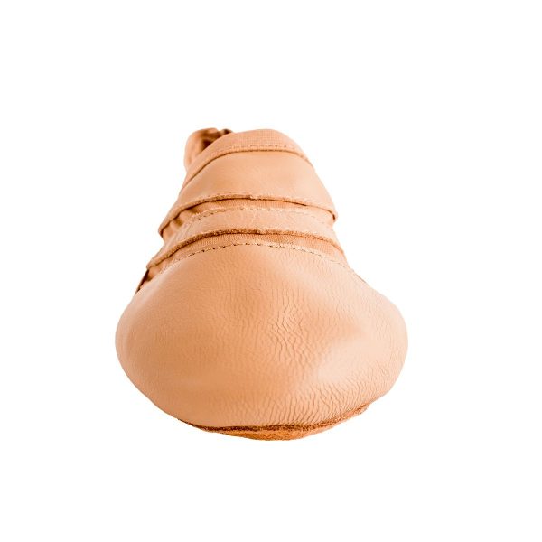 Modelo Caramel Leather/Spandex Slip On with Leather/Mesh Bottom