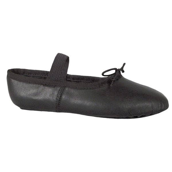 OLIVIA Black Leather Beginner Ballet Shoe