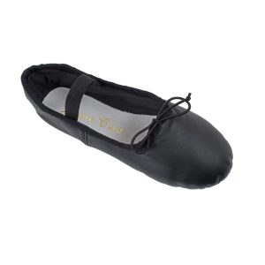 OLIVIA Black Leather Beginner Ballet Shoe