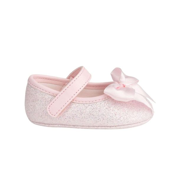 TISH Infant Pink Shimmer One-Strap Skimmer with Satin Bow