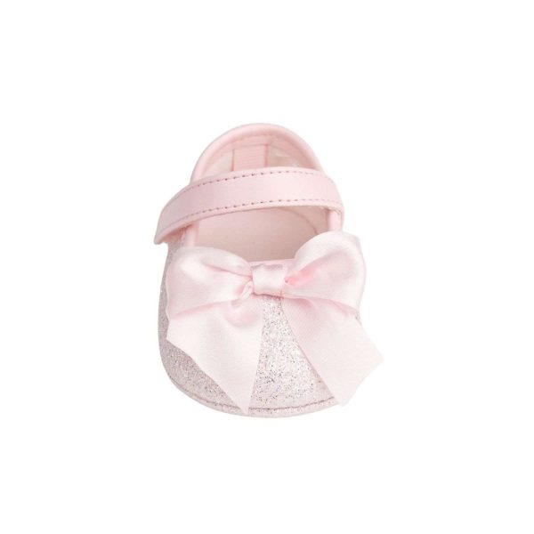 TISH Infant Pink Shimmer One-Strap Skimmer with Satin Bow