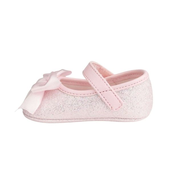 TISH Infant Pink Shimmer One-Strap Skimmer with Satin Bow