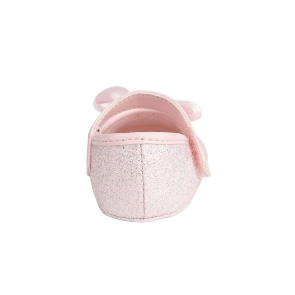 TISH Infant Pink Shimmer One-Strap Skimmer with Satin Bow