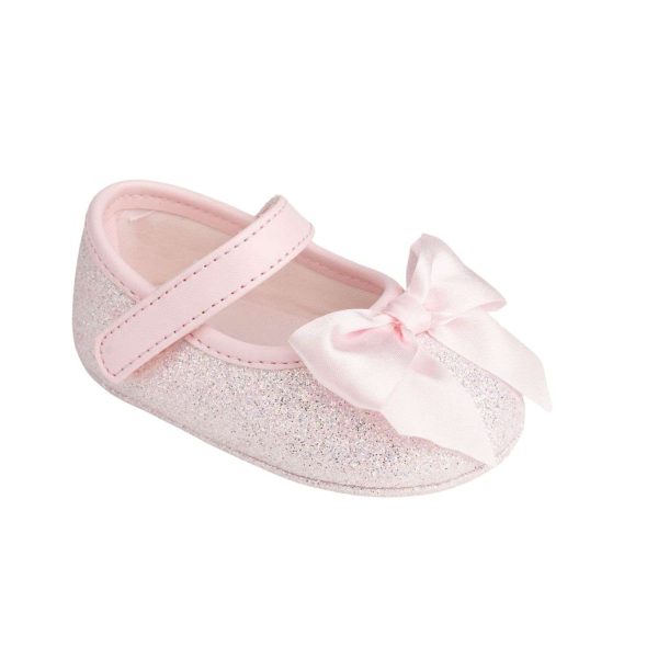 TISH Infant Pink Shimmer One-Strap Skimmer with Satin Bow