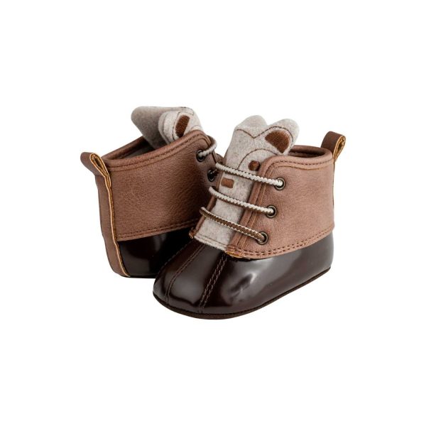 <span>Alex</span> Infant Brown/Tan Bear Duck Boot - Image 3