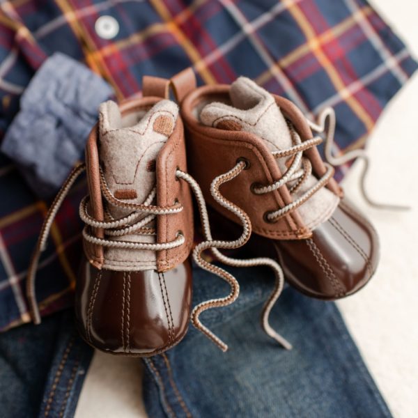<span>Alex</span> Infant Brown/Tan Bear Duck Boot - Image 9