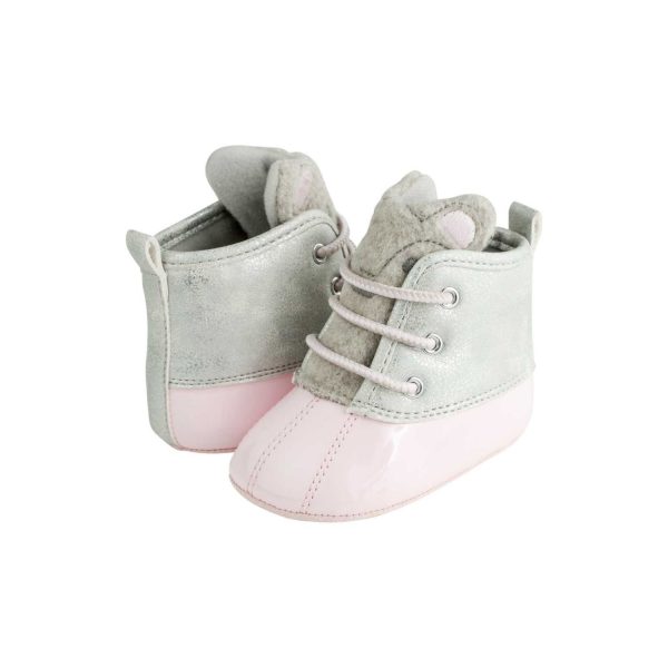 <span>Alex</span> Infant Pink/Silver Bear Duck Boot - Image 3