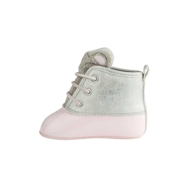 <span>Alex</span> Infant Pink/Silver Bear Duck Boot - Image 6