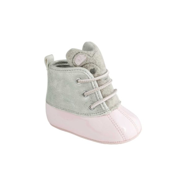 <span>Alex</span> Infant Pink/Silver Bear Duck Boot