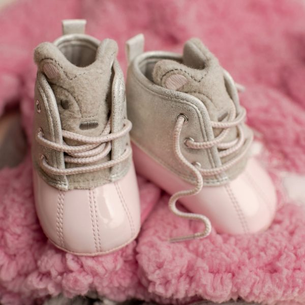 <span>Alex</span> Infant Pink/Silver Bear Duck Boot - Image 9