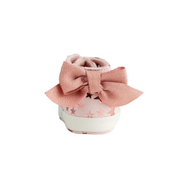 <span>Amy</span> Infant Pink Star Print Hi-Top Lace-up Sneaker - Image 5