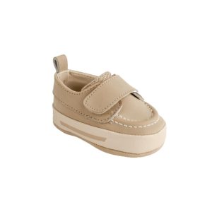 Andrew Infant Khaki PU Nubuck Deck Shoes with Straps