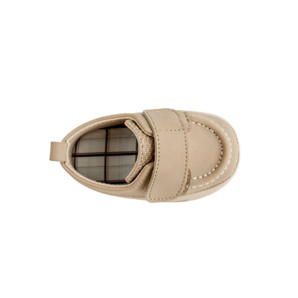 <span>Andrew</span> Infant Khaki PU Nubuck Deck Shoes with Straps - Image 6
