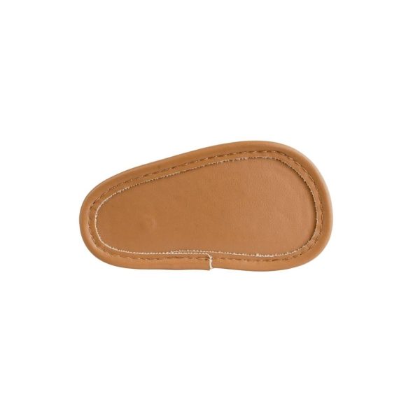 <span>Ashlee</span>  Infant Tan PU Double Closure Sandal with Blush Champagne and Cheetah Trim - Image 8