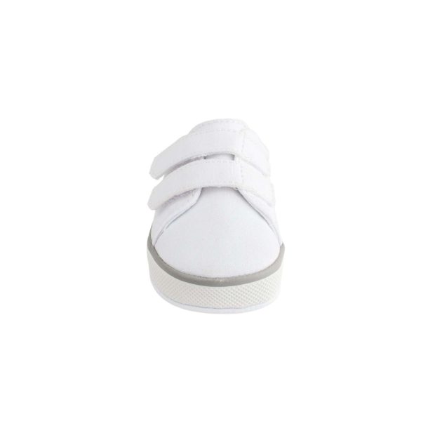 <span>Baylor</span> Infant White Canvas Double-Strap Sneakers with Hook-and-Loop Closure - Image 3