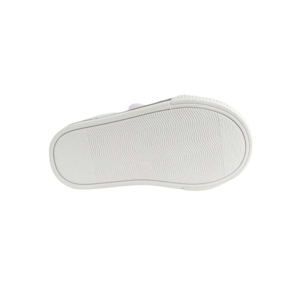 <span>Baylor</span> Toddler White Canvas Double-Strap Sneakers with Hook-and-Loop Closure - Image 7