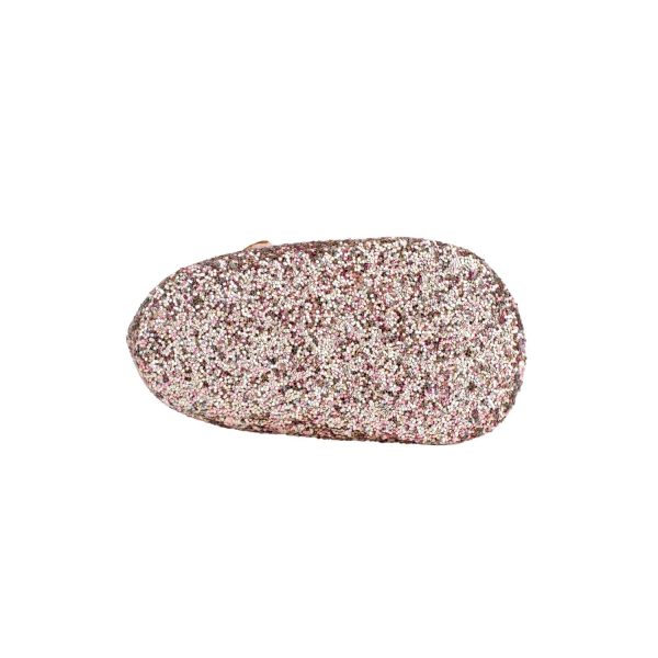 <span>BIANCA </span> Infant Silver-Pink Multi-Glitter PU Mary Jane w/Pink Trim - Image 3