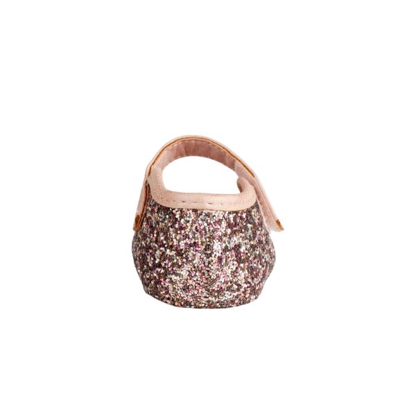 <span>BIANCA </span> Infant Silver-Pink Multi-Glitter PU Mary Jane w/Pink Trim - Image 5