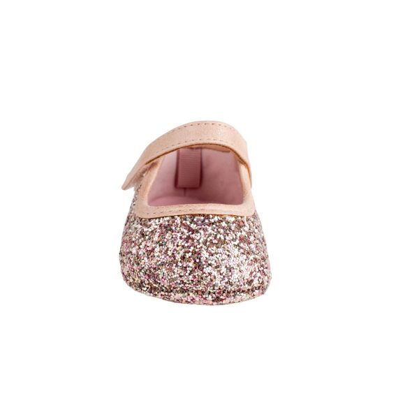 <span>BIANCA </span> Infant Silver-Pink Multi-Glitter PU Mary Jane w/Pink Trim - Image 7