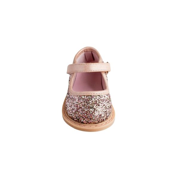 <span>BIANCA </span> Toddler Silver-Pink Multi-Glitter PU Mary Jane w/Pink Trim - Image 7