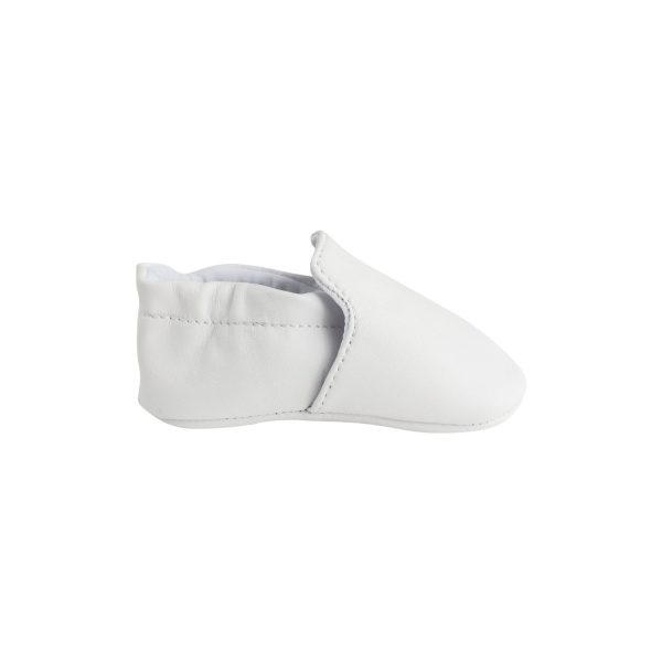 <span>BOBBY</span> Infant Monogram Elastic Back Leather Slip-ons - Image 3