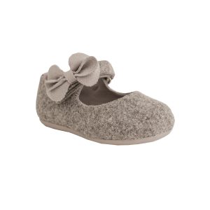 CAMILLA Toddler Faux-Wool Mary Janes with Bows