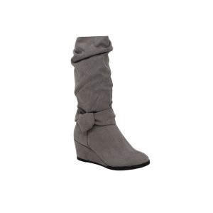 CANDACE Grey Nova Suede Tall Shaft Boot