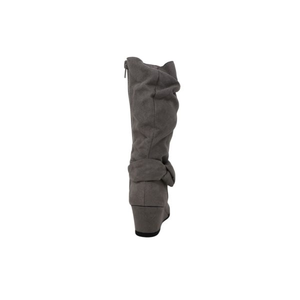 <span>CANDACE<span> Grey Nova Suede Tall Shaft Boot - Image 5